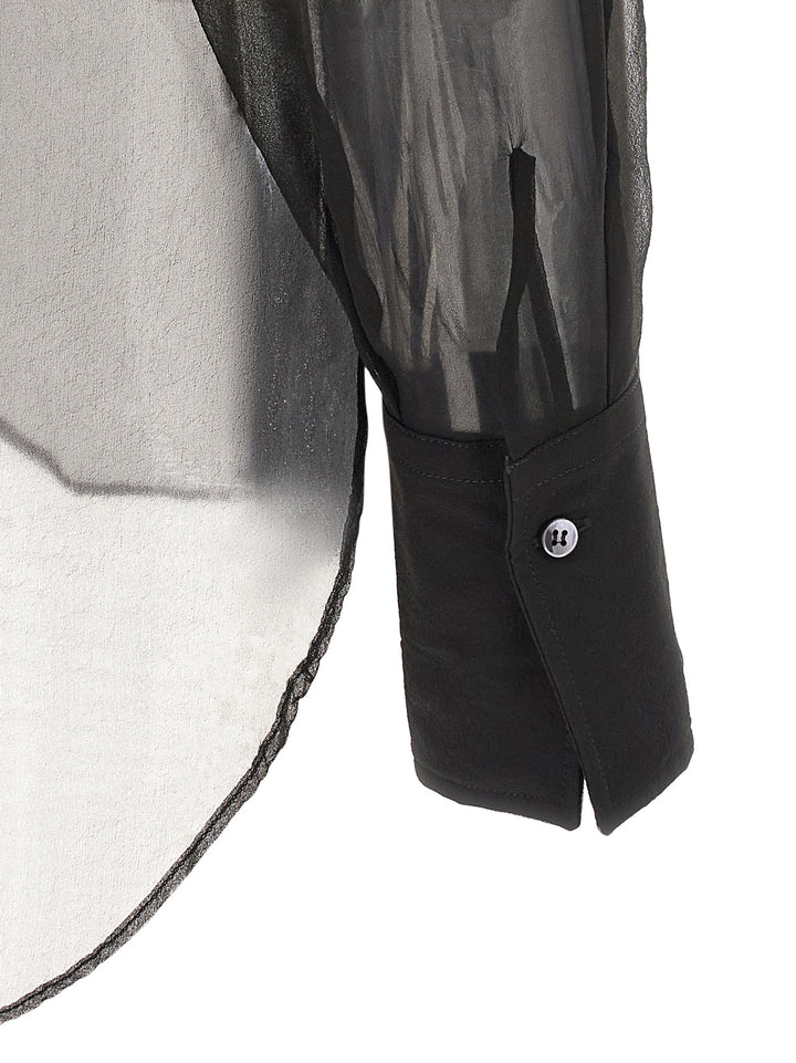 Brunello Cucinelli Double Layer Shirt Camicie - Nero | 64c1f15c26035ec234cea93e37752b599068b474