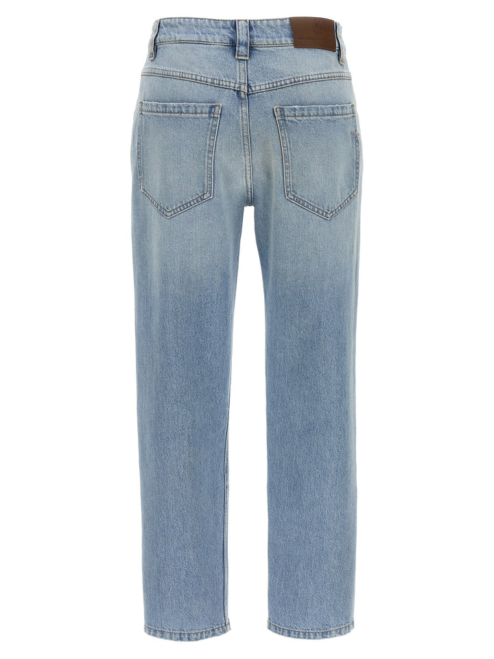 Brunello Cucinelli Straight Leg Jeans - Celeste | 70db44ea9e46f4746417b8ee3bc96b3bf34c9dfa