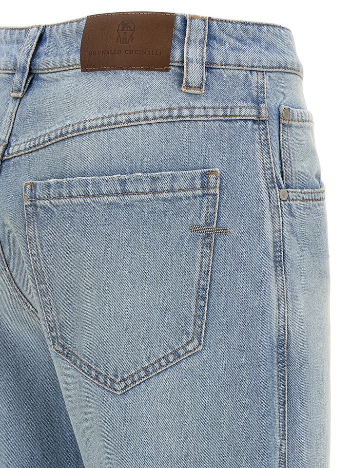 Brunello Cucinelli Straight Leg Jeans - Celeste | be741cfd18b3f5aac08352157760d7df15cc8abf