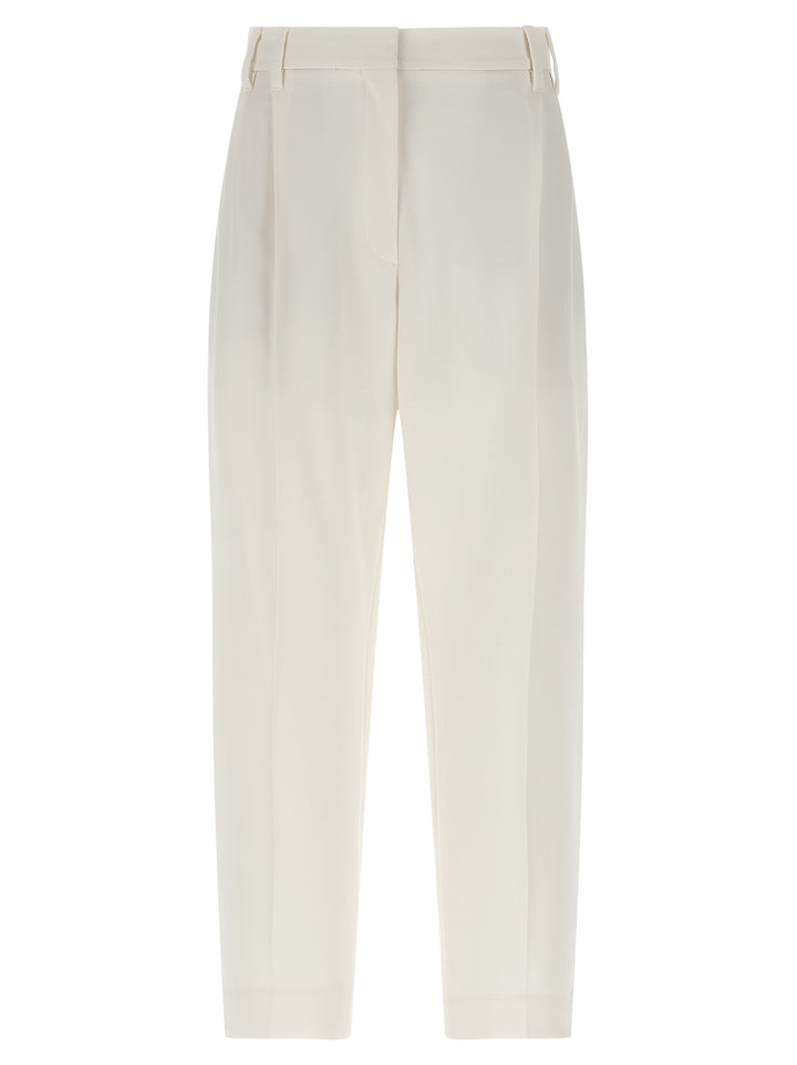 Brunello Cucinelli Slouchy Pantaloni - Bianco | 92e2c5e16d8b04a0ee645ea0ca3e0bdf30b4f62b