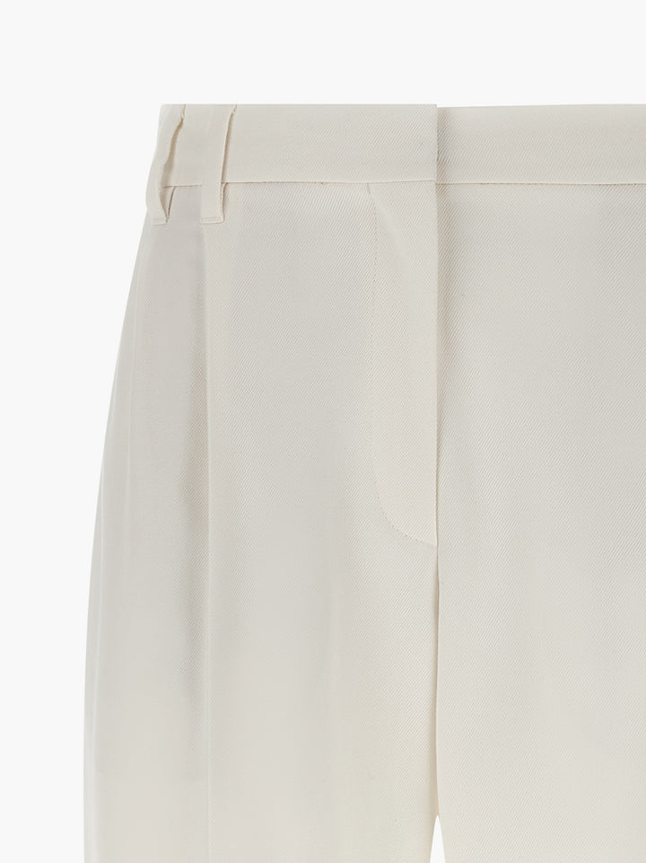 Brunello Cucinelli Slouchy Pantaloni - Bianco | 553ed35b6305f0d1a1c2c08a0b5a8c7578643581