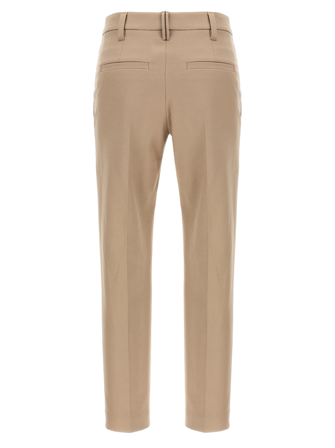 Brunello Cucinelli Monile Cotton Pantaloni - Beige | e43f8e7cb89b128f0838fc0352dc2ef3a4b875ad
