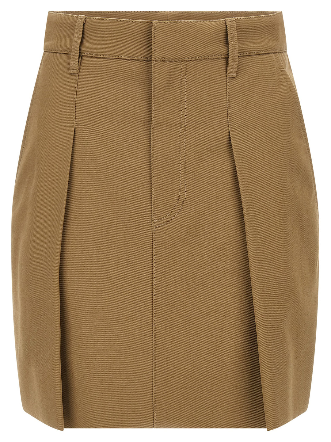 Brunello Cucinelli Pleated Skirt Gonne - Marrone | 41025d741227cf5e17ac2eae28e679ec70dfadb7