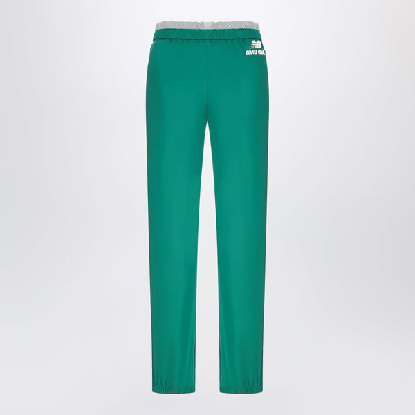 Green Jogger Trousers In Technical Poplin