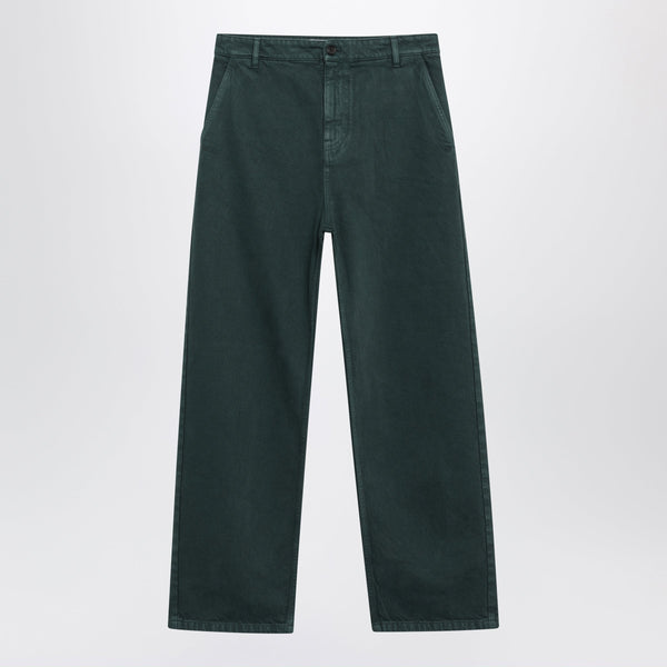 Bottle Green Gabardine Trousers