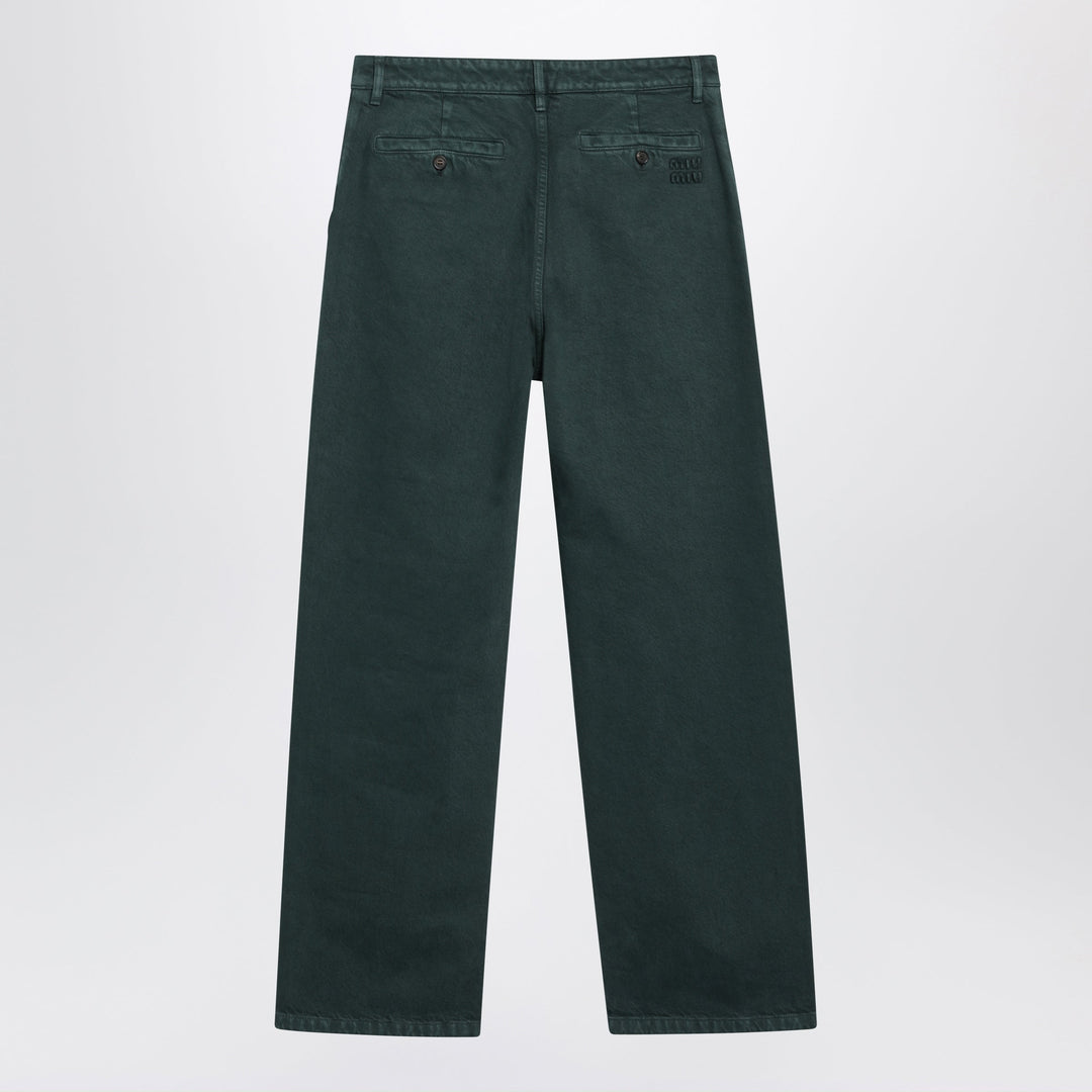 Miu Miu Pantaloni - Verde | a907a71dc3dcb474241fb1e9f89402ed10d43bdd