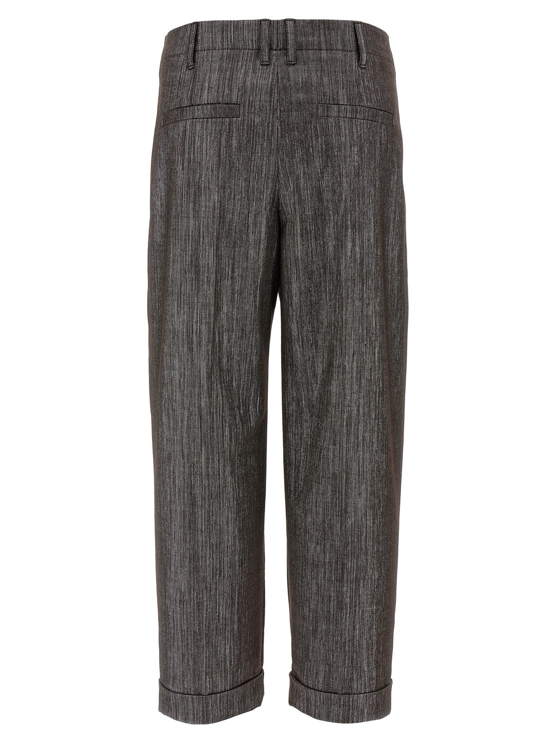 Brunello Cucinelli Lurex Pantaloni - Marrone | a1e9da484077a013305fbc7652c25426001a1674