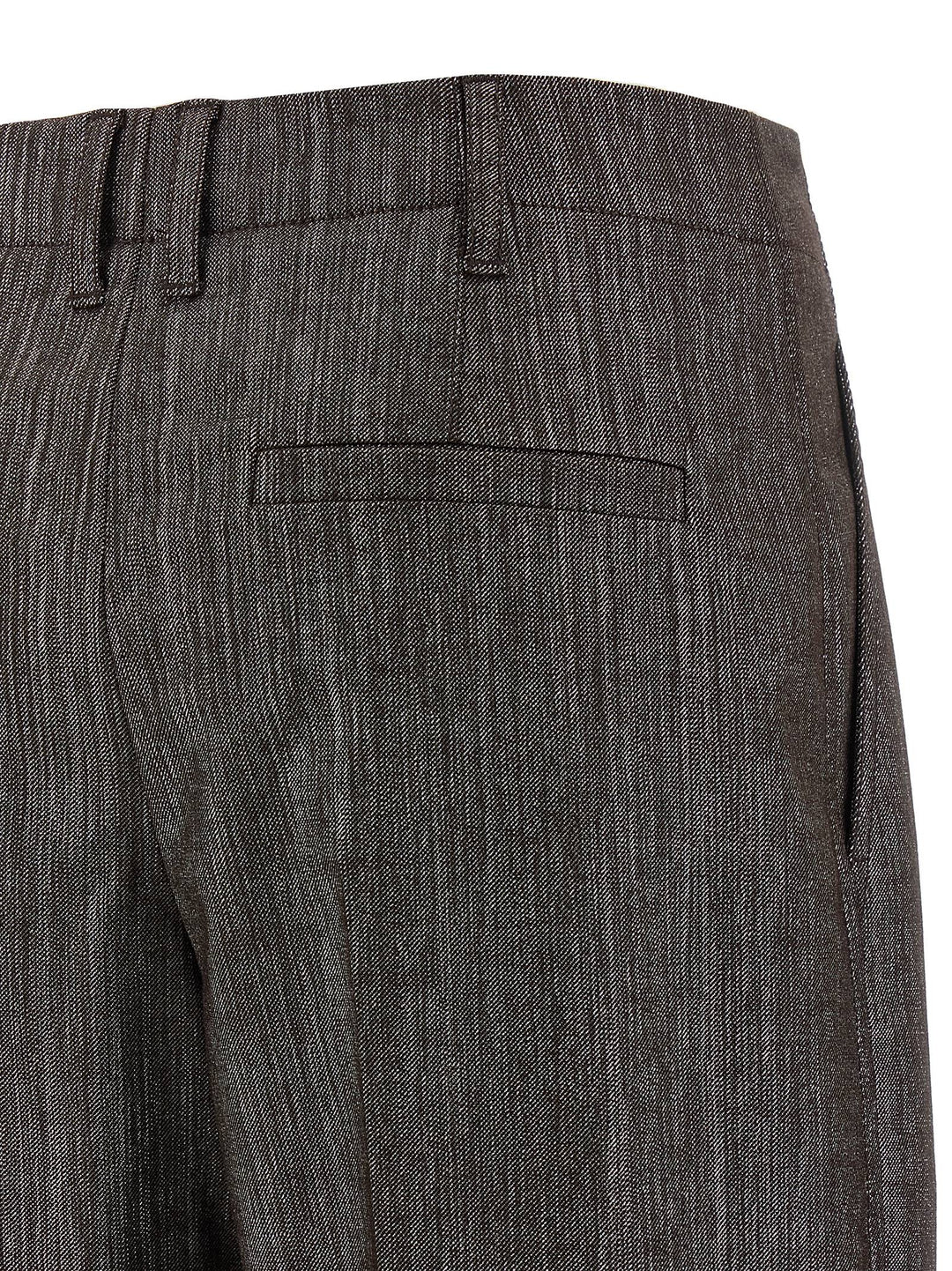 Brunello Cucinelli Lurex Pantaloni - Marrone | a8162c7ec917e15eaa05f9ee6adad88bf849ae5e