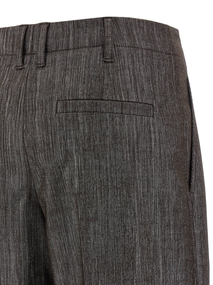 Brunello Cucinelli Lurex Pantaloni - Marrone | a8162c7ec917e15eaa05f9ee6adad88bf849ae5e