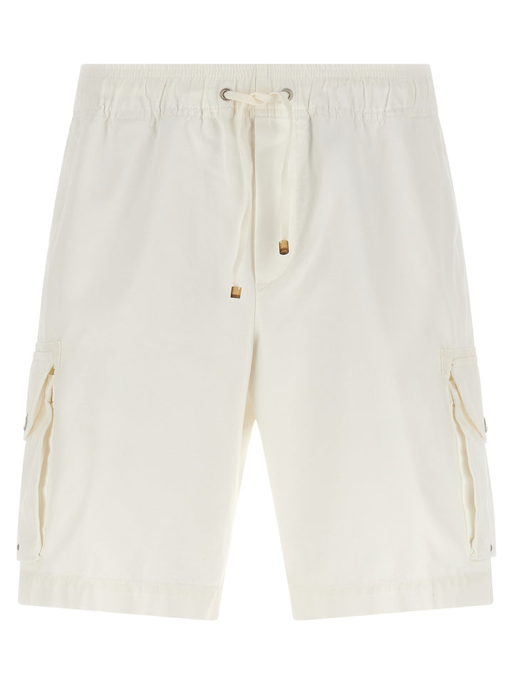 Brunello Cucinelli Cargo Pocket Bermuda Shorts Bermuda e Short - Bianco | d78a3b7da51fc5aa4049332e4451a95d3b725544
