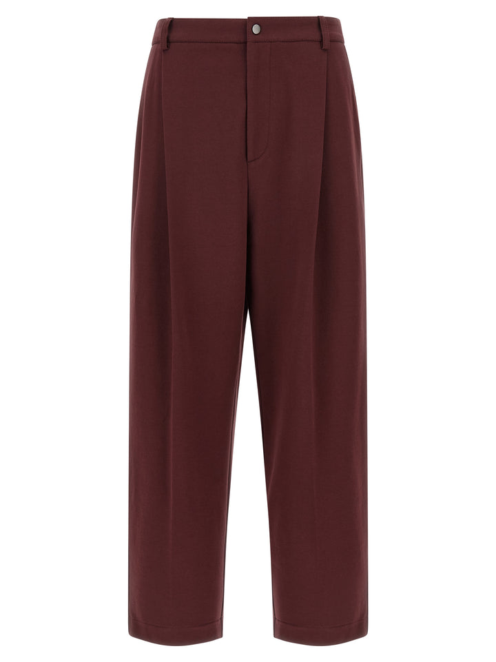Brunello Cucinelli Crop Pantaloni - Bordeaux | 489e4de376c3ce370424552218d8019d5af0874a