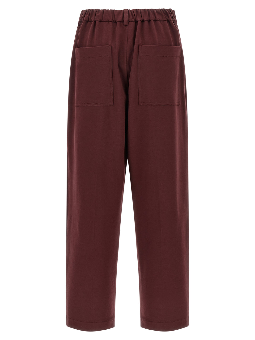 Brunello Cucinelli Crop Pantaloni - Bordeaux | e8a4706a92621a34c54c6b5f3a4089f99da5bd69