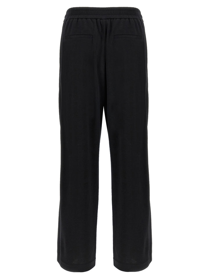 Brunello Cucinelli Shiny Trims Pantaloni - Nero | 8c50208c15f2de632611d4a3bd7ece25af67b413