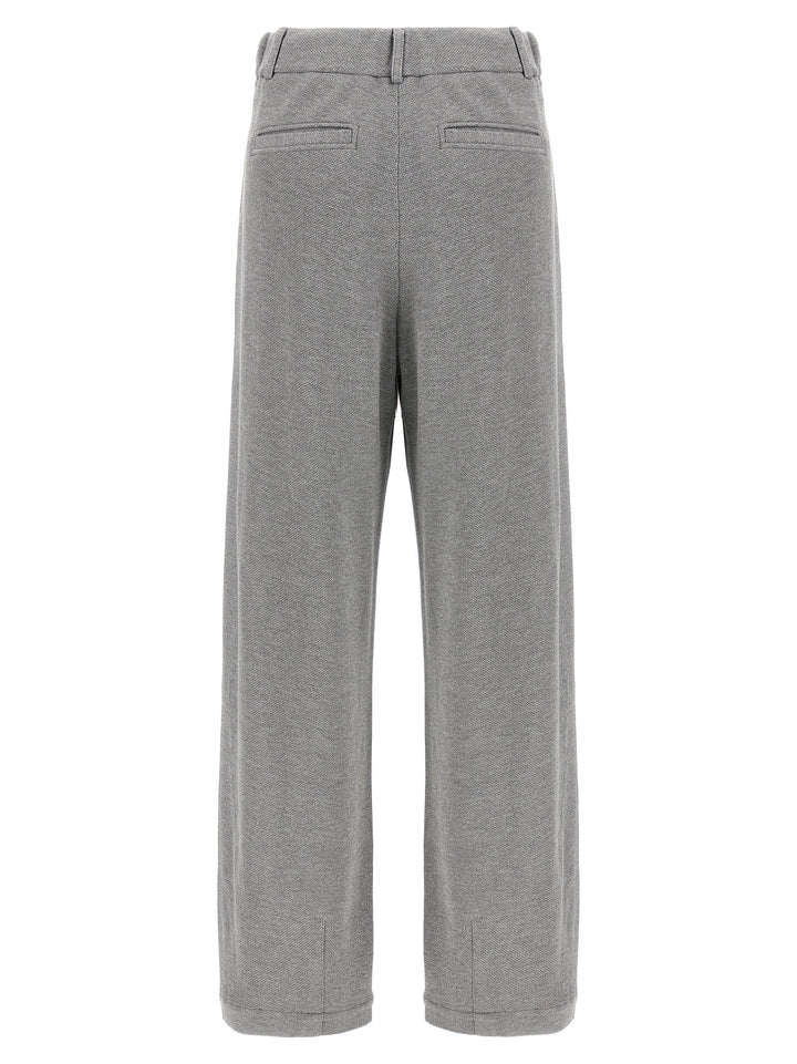 Brunello Cucinelli Lamé Pantaloni - Silver | 55e995c3c2b7ead8ebfaef472d36b7073887c704