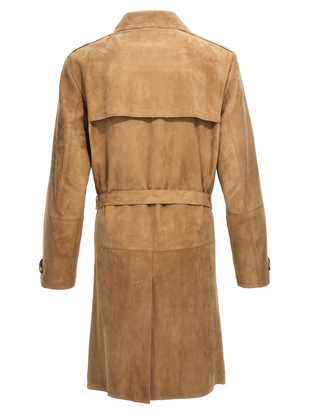 Suede Trench Coat Trench E Impermeabili Beige