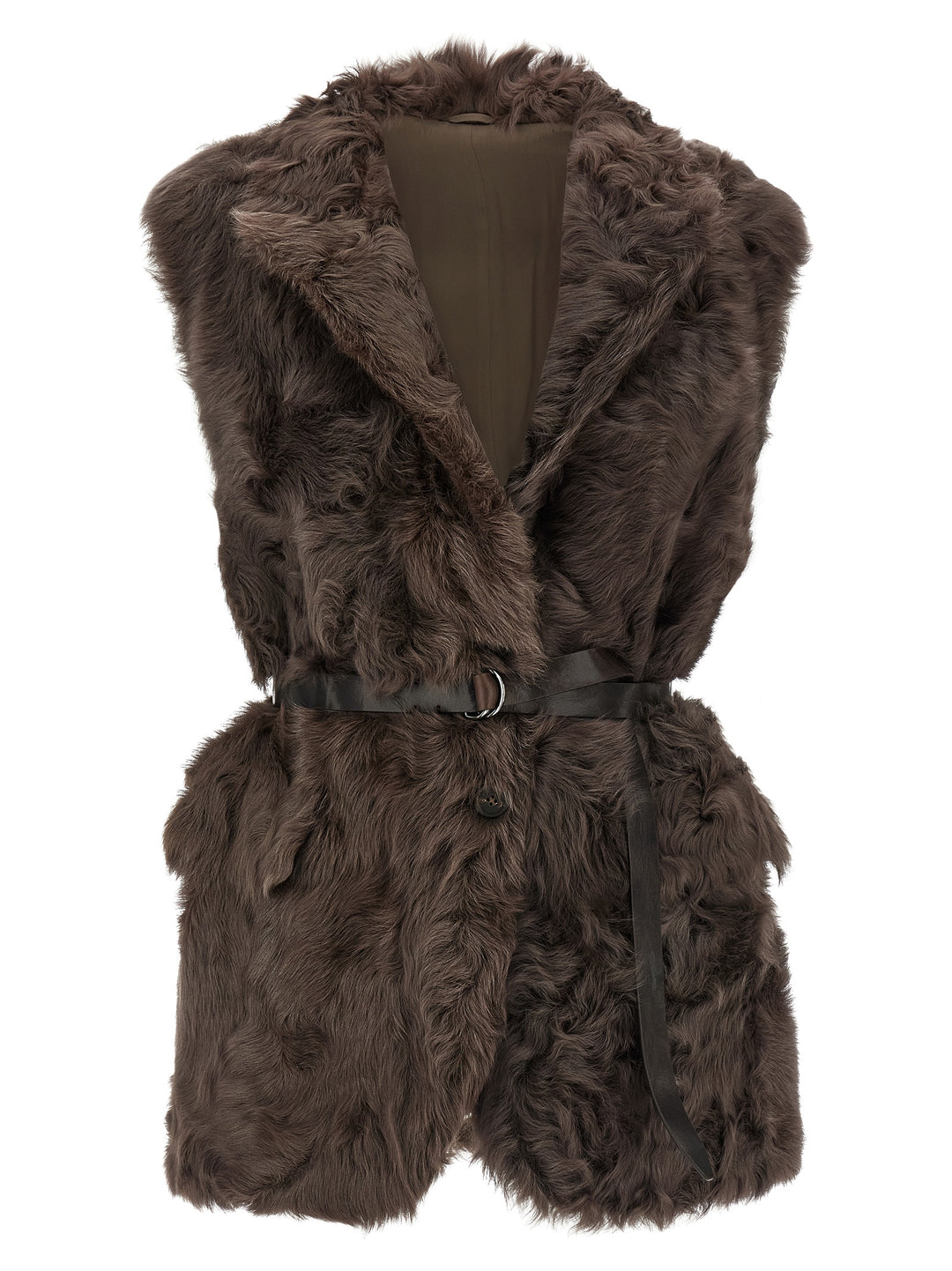 Brunello Cucinelli Wavy Gilet - Marrone | 1c43eb0eaa0fbb09f763e558ceb6534c3017af86