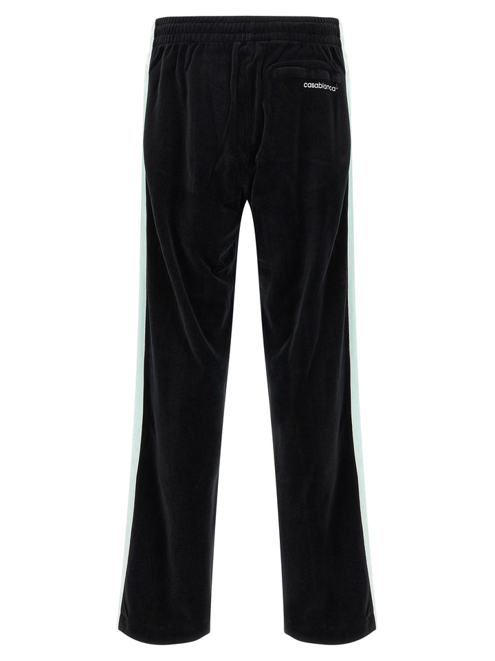 Casablanca Chenille Pantaloni - Nero | 7415a45c8944136ee097683970ce308b7ae406b2