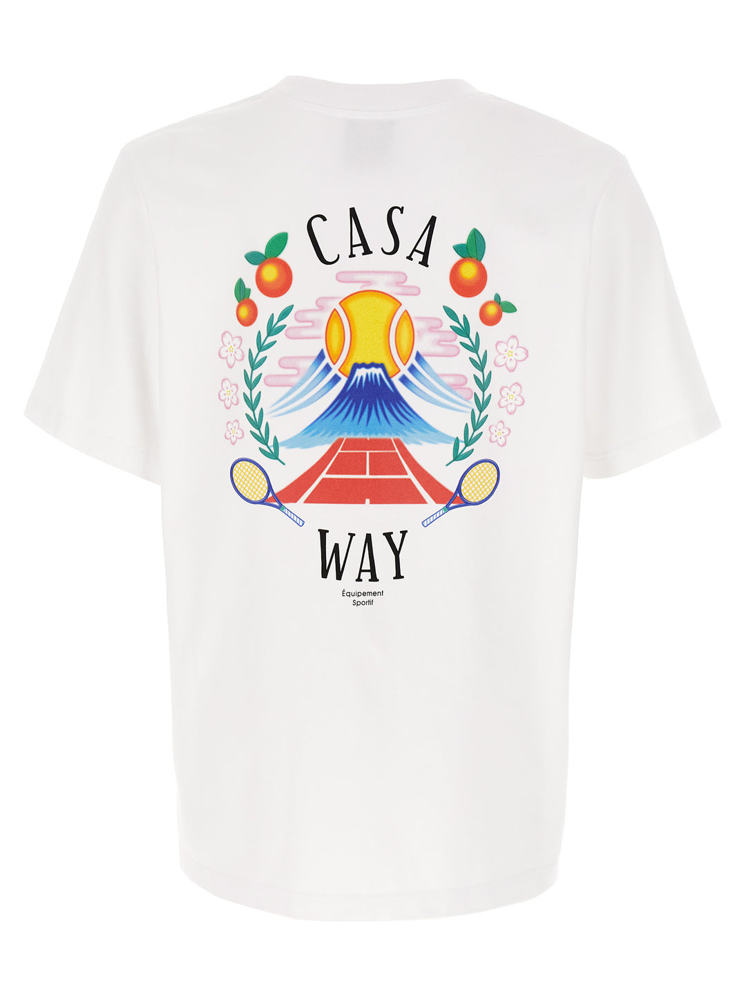Casablanca Casa Way Mountain T shirt - Bianco | 592af44eaa57f571f948fb0cab72fd5c8df4ff30