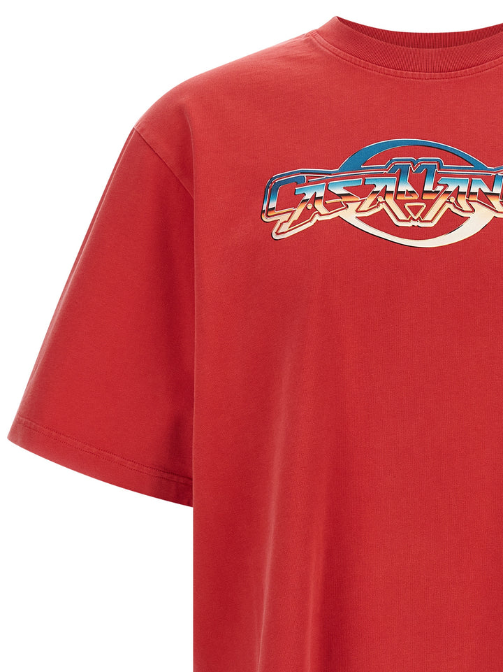 Casablanca Chrome T shirt - Rosso | f6b542c2c1132f072be0de2abb30499c3d71262b