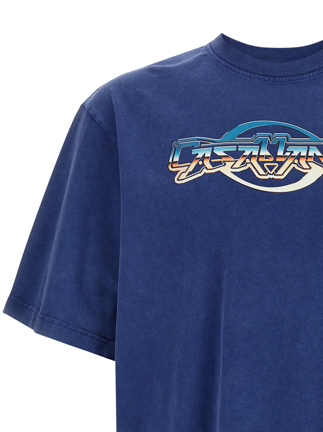 Casablanca Chrome T shirt - Blu | 8e4a81a48350411187fdac316139a847dc30cfc2
