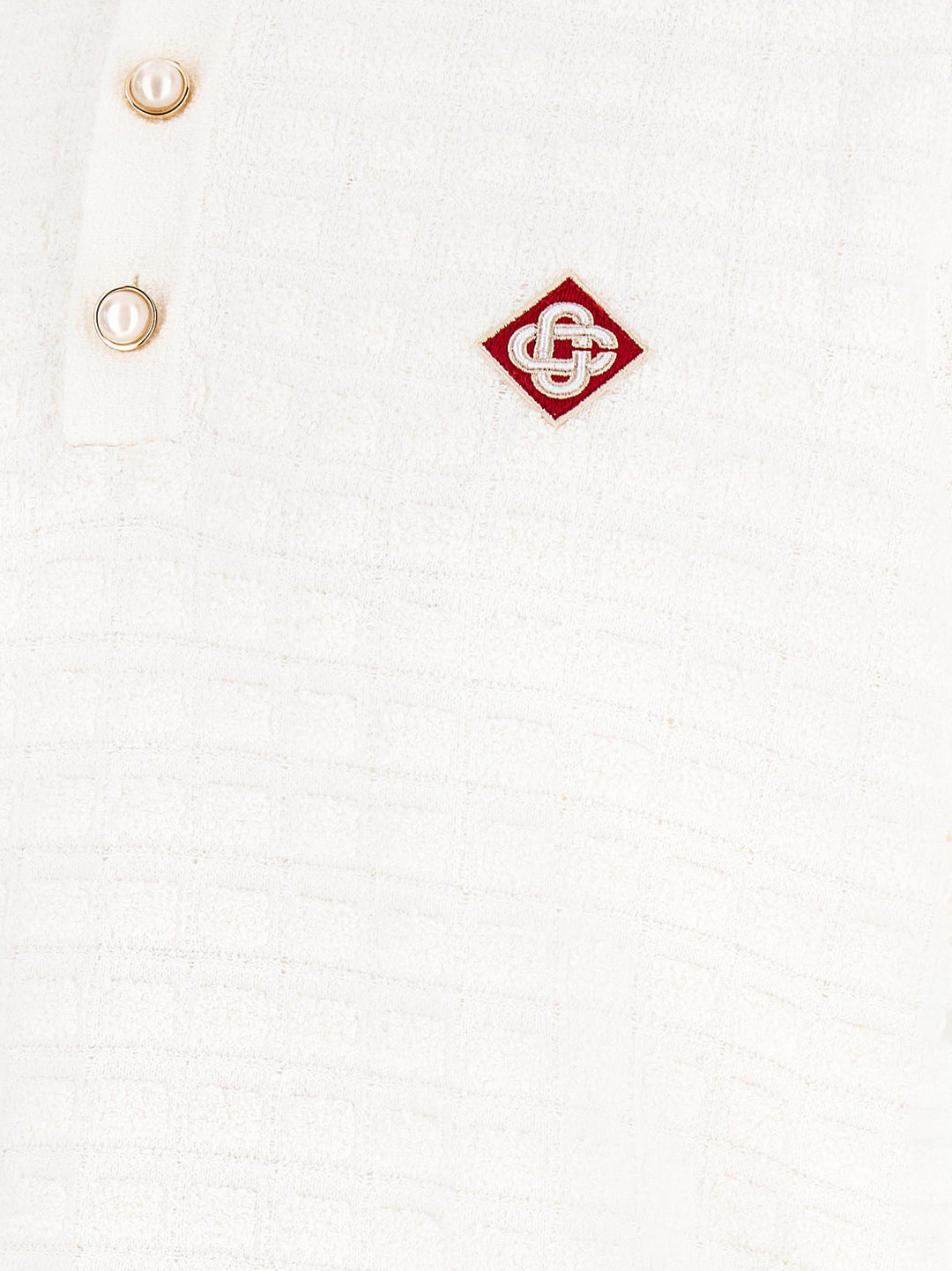 Casablanca Boucle Polo - Bianco | 3fc524a9f77d3585525941d4c1c7c85497baa3c1