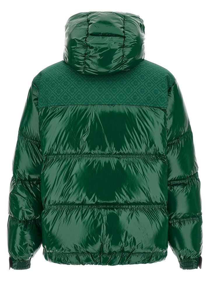 Casablanca Nylon Puffer Puffer Jackets - Verde | 680d3b6b69166cb5502bd5709eb3c47857be85cb
