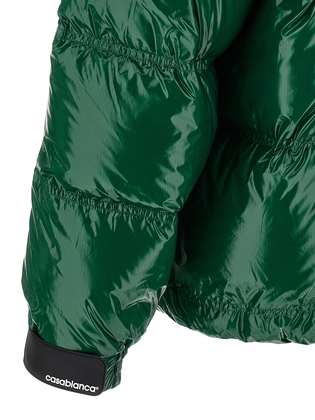Casablanca Nylon Puffer Puffer Jackets - Verde | 1ce782ebdc66fcd30b3f8eb995420fec1e611fe8