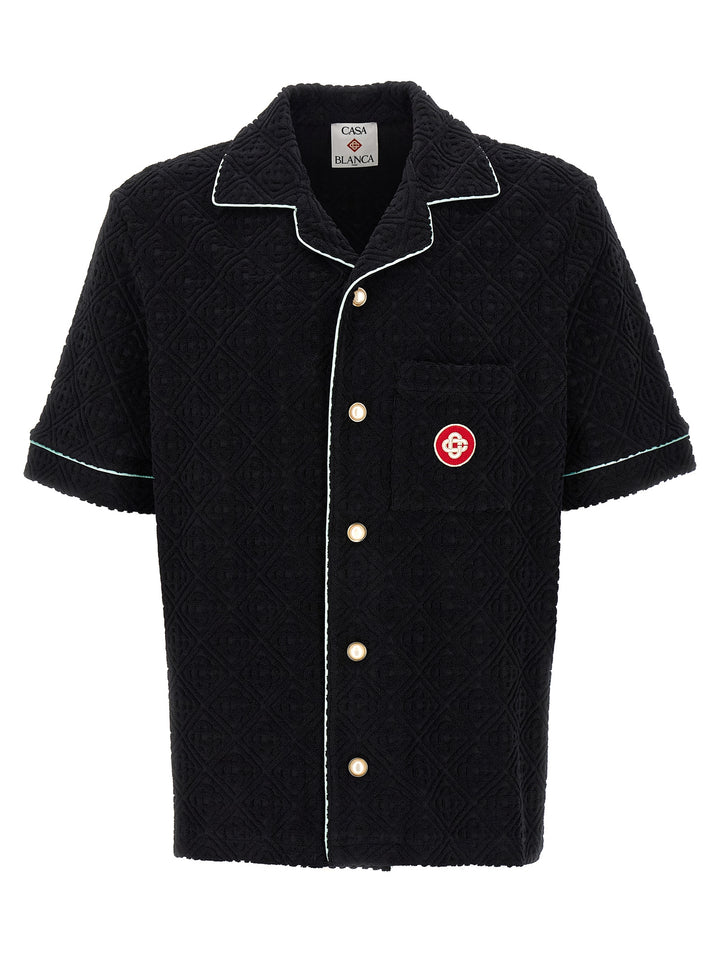 Casablanca Towelling Monogram Camicie - Nero | 575794d3f3d42466e1d1188b79a2750f32c4fe8c