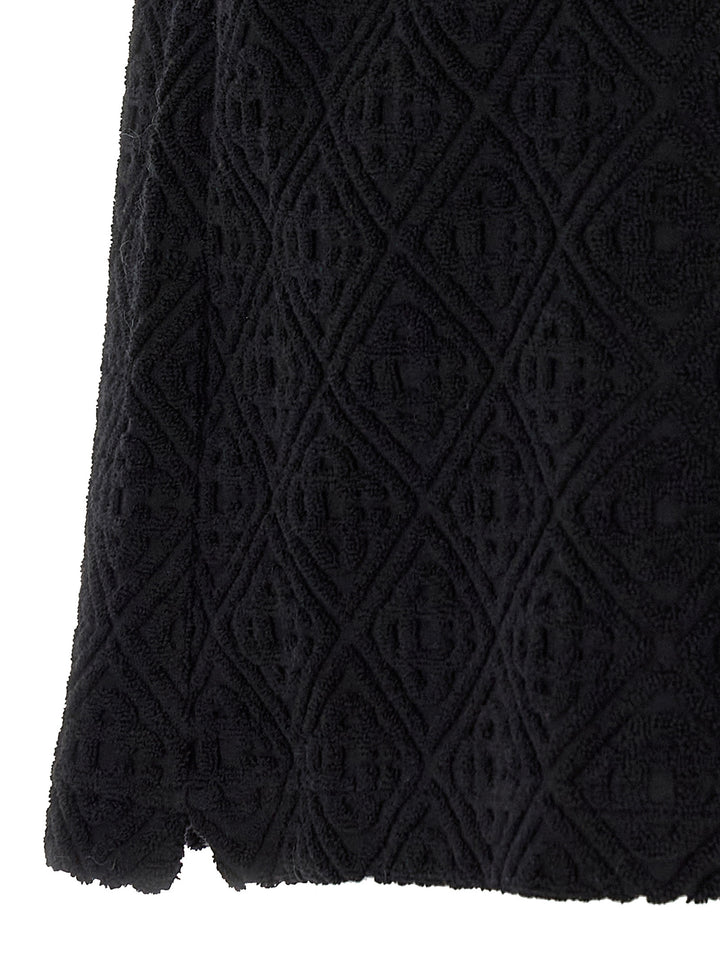 Casablanca Towelling Monogram Camicie - Nero | 9668371df3611555b69989150248d2798caa315a