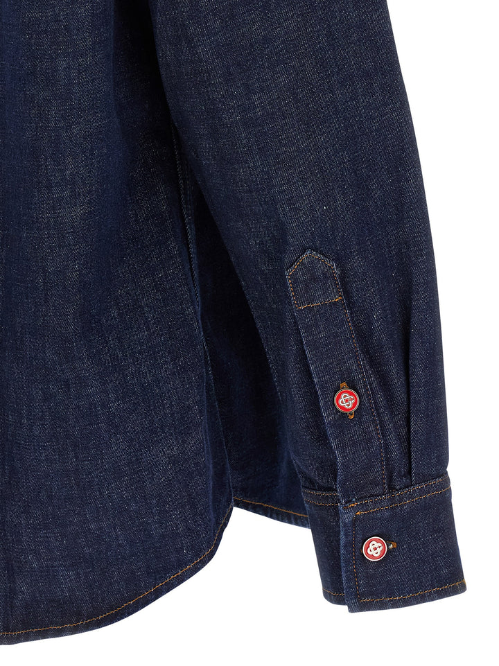 Casablanca Denim Shirt Camicie - Blu | b10eb67fc7f0f6e4b3bed0c1b7b5dbf877f7967d