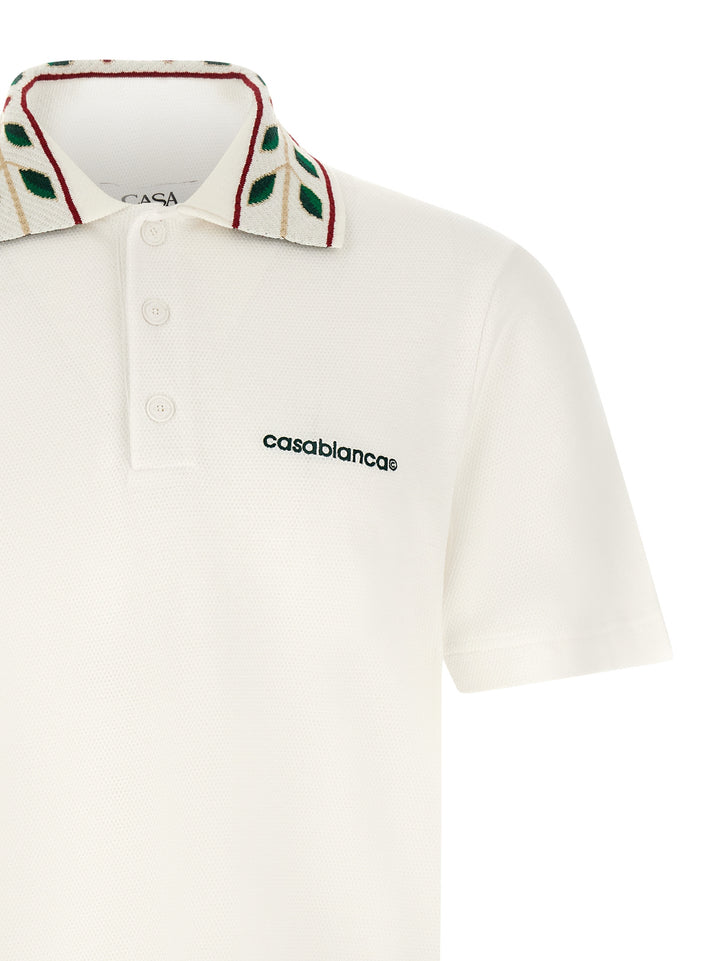 Casablanca Laurel Polo - Bianco | bdb3cf38aca3de195f614a606518c68718f3de4c
