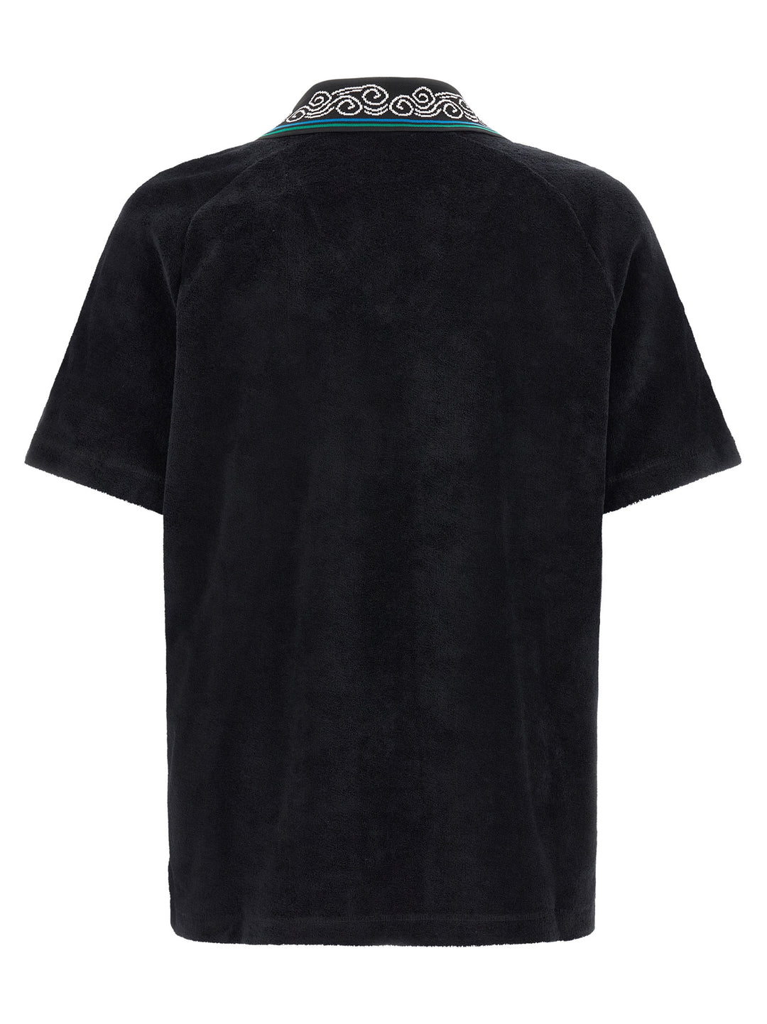 Casablanca Towelling Polo - Nero | e843b7b6c220b833a75e5dd4ff60a962c5e2511b