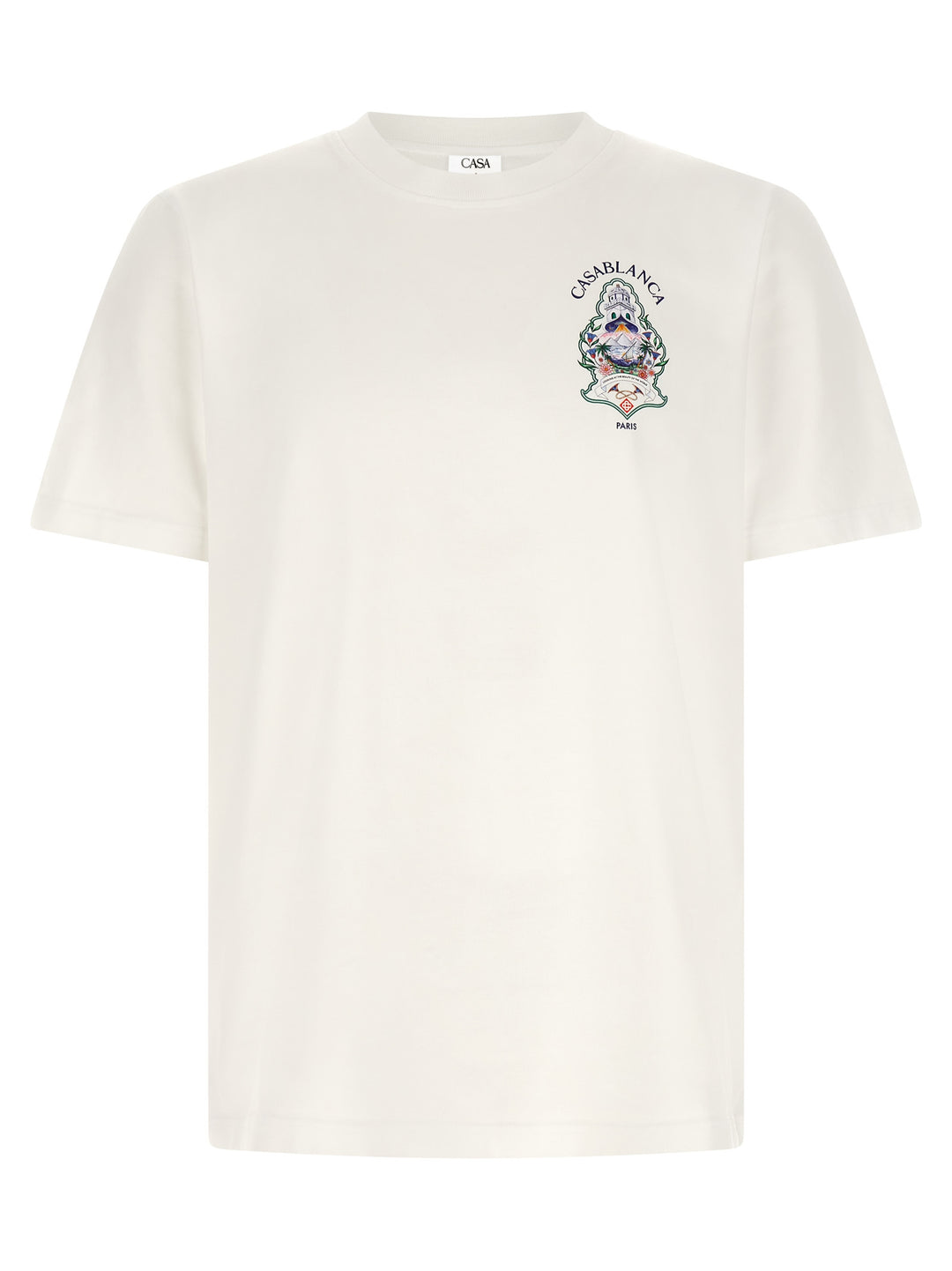 Casablanca Hotel Emblem T shirt - Bianco | 4fc1b5f9a52e1a752002ba1dcadab627d746a229