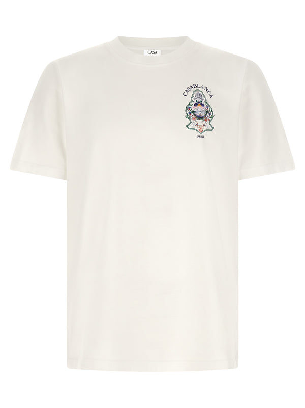 Hotel Emblem T Shirt Bianco