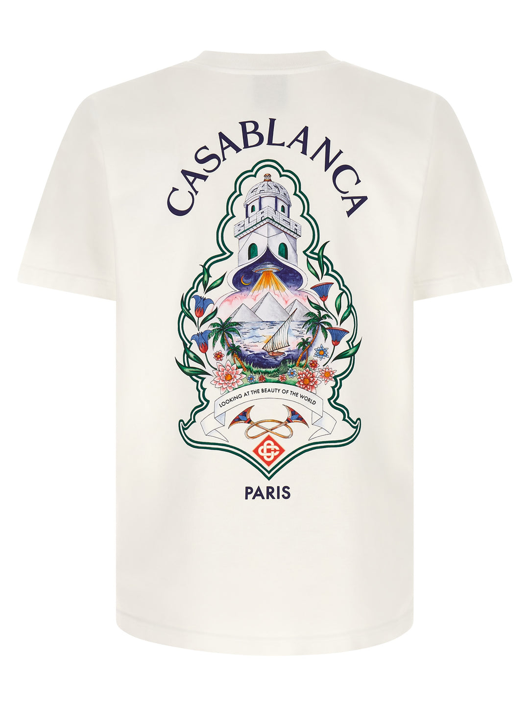 Casablanca Hotel Emblem T shirt - Bianco | bb2d3d46c224d29b7746089ca71c72a002682df9