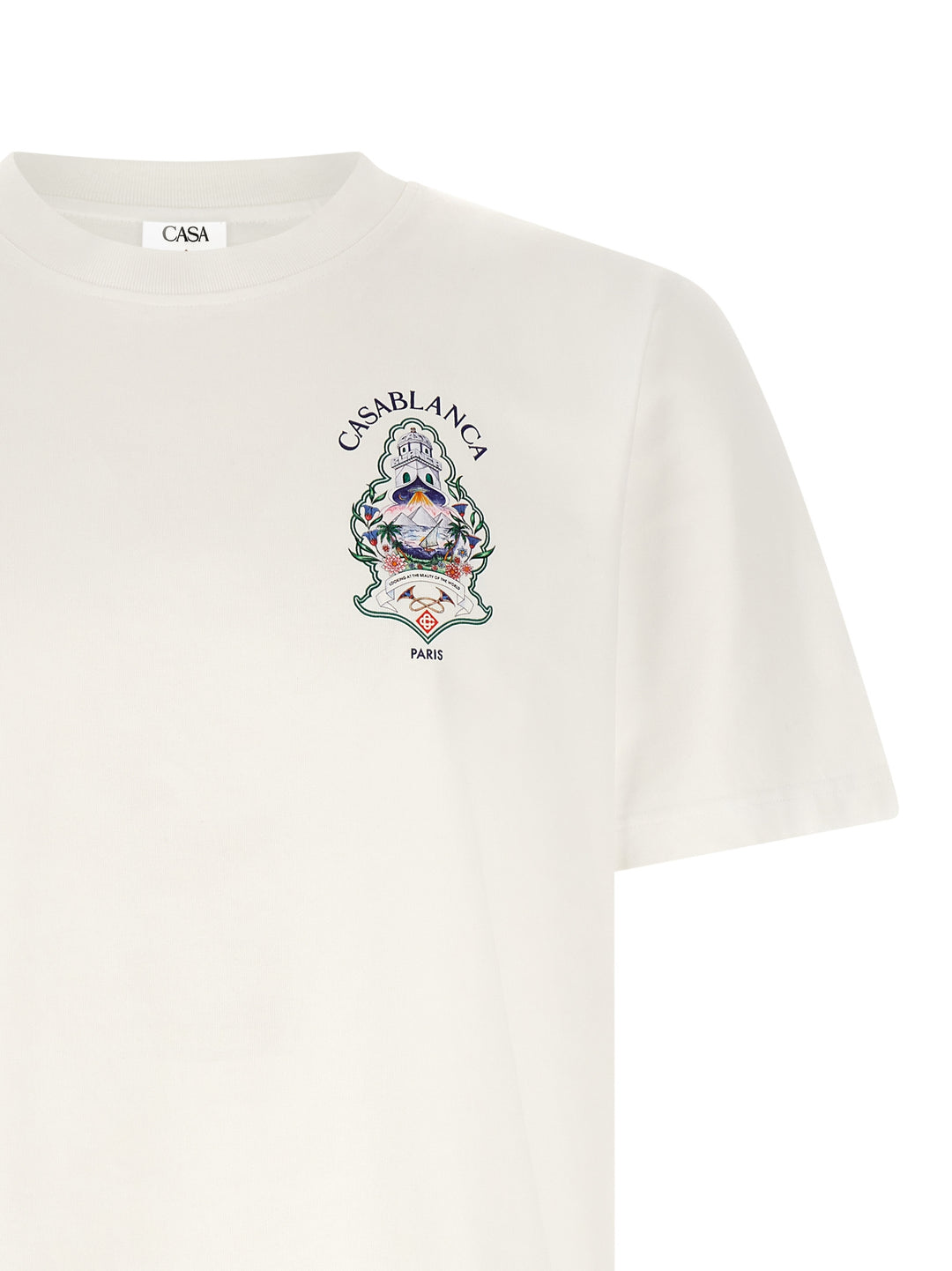 Casablanca Hotel Emblem T shirt - Bianco | 3c3b59ec1f10489be99b7d5743bc1bf33c01f4f8