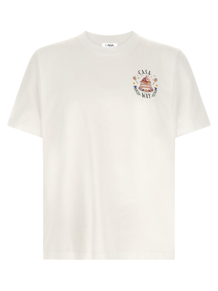 Casablanca Casa Way T shirt - Bianco | aea783d4d8b8be54e388d8e40aea2d9201635ae2