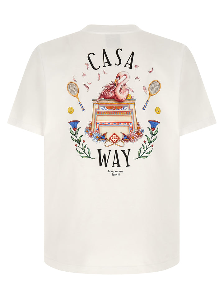 Casablanca Casa Way T shirt - Bianco | d7786d0a19d2a558ab9f6c32b55a9b8df1e5acd3