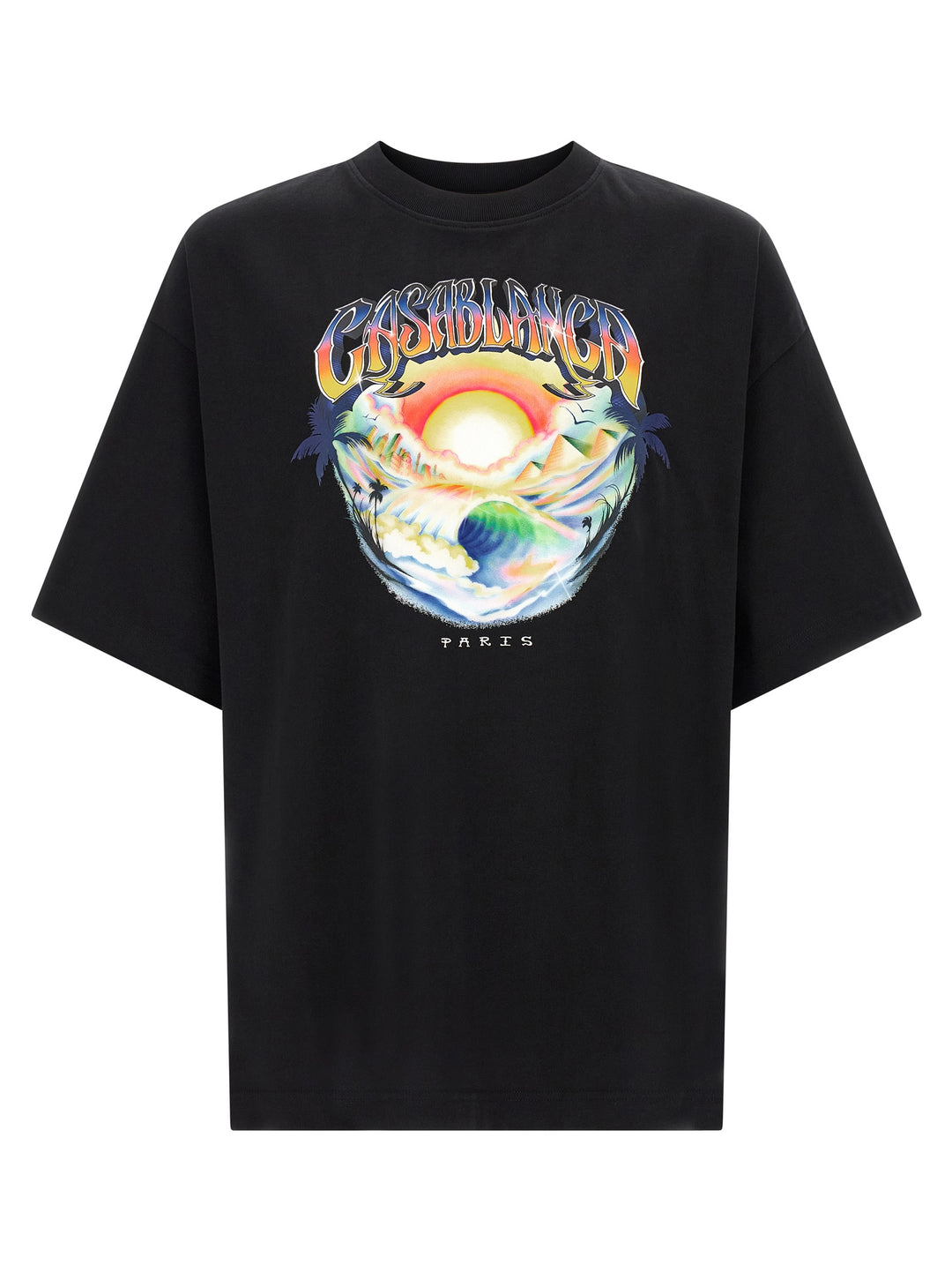 Casablanca Airspray T shirt - Nero | d22d949830fce1dc37c47d1133b7d97d212b87b5