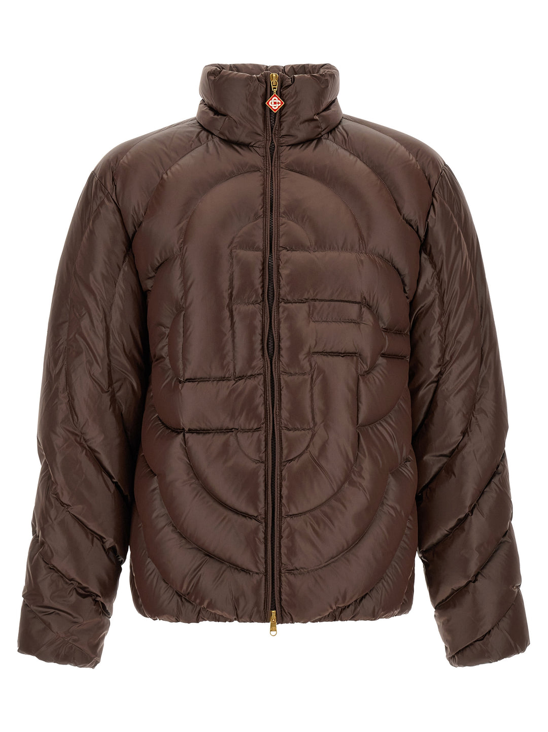 Casablanca Monogram Puffer Jackets - Marrone | f38ab939cfa491e39eba8c0306a992587e80c948