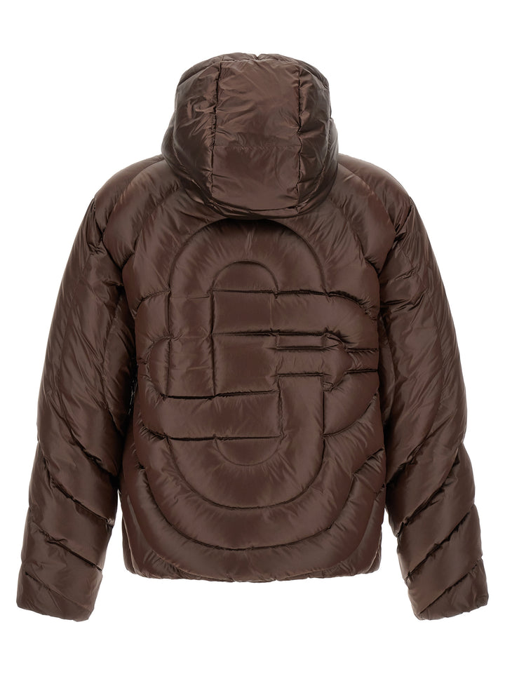 Casablanca Monogram Puffer Jackets - Marrone | 479fd961a4b2c44b742d748178bb5c5aa1edab39