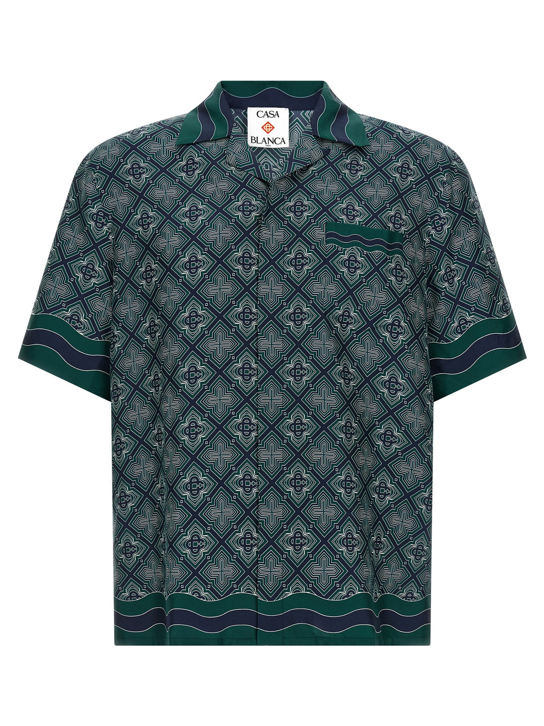 Casablanca Radiating Monogram Camicie - Verde | bad192517442ee3b1c81a711602c87a1e1cda224