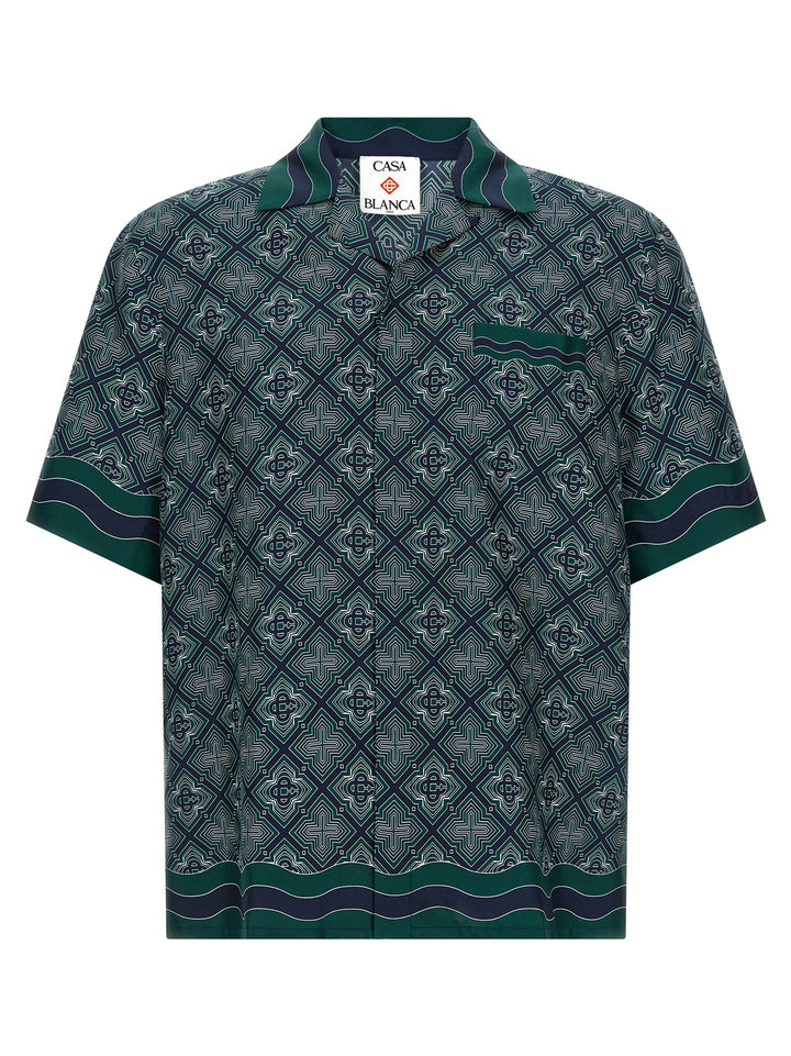 Casablanca Radiating Monogram Camicie - Verde | bad192517442ee3b1c81a711602c87a1e1cda224