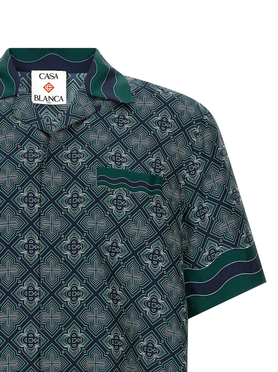 Casablanca Radiating Monogram Camicie - Verde | 53681b0e26dd9ad60a9a5c1148ee96f0fae2e218