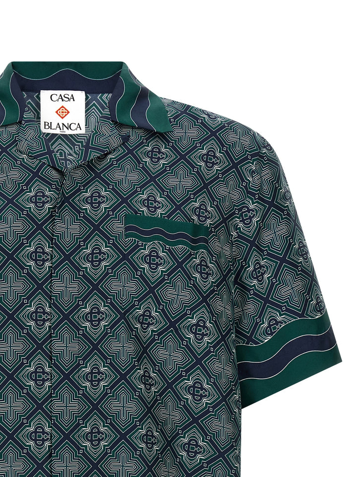 Casablanca Radiating Monogram Camicie - Verde | 53681b0e26dd9ad60a9a5c1148ee96f0fae2e218
