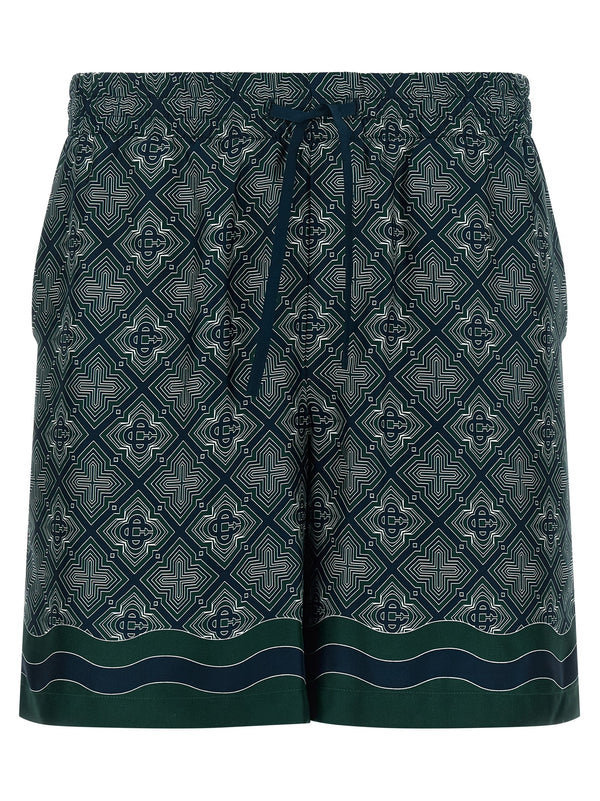 Radiating Monogram Bermuda E Short Multicolor