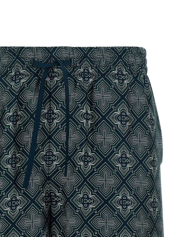 Casablanca Radiating Monogram Bermuda e Short - Multicolor | e65c0b386ab97865dfc25f15042c82923919e60e