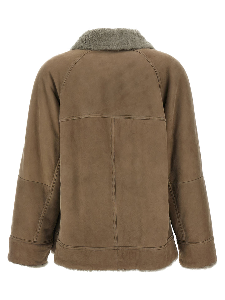 Brunello Cucinelli Jacket Puffer Jackets - Beige | d8cc0e30bc6404cac8fe6afd9c27dc221335941d