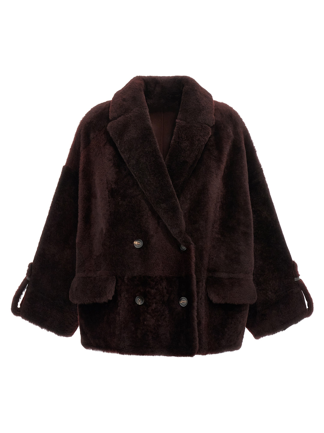 Brunello Cucinelli Reversible  Jacket Pellicce - Bordeaux | f91d97204cbda35425724775b2ac7db1de389d54