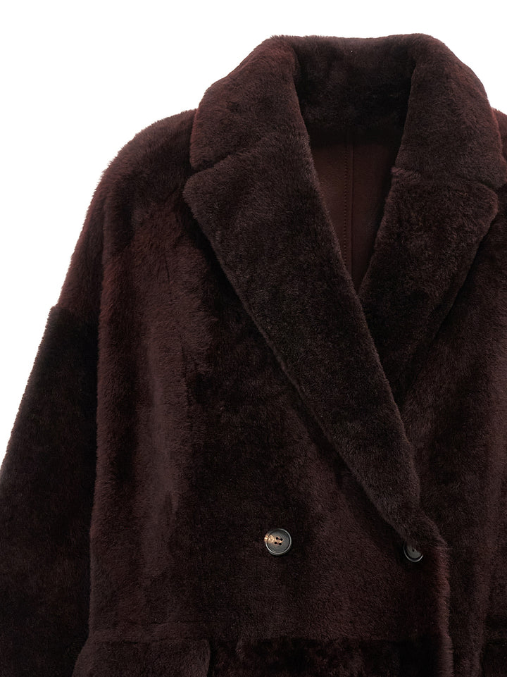 Brunello Cucinelli Reversible  Jacket Pellicce - Bordeaux | af4befcd94d5e23b86f9eb6600b69ee8f4f33803